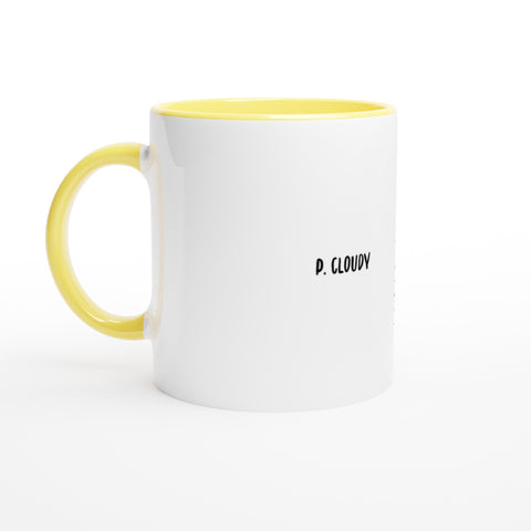 Puff Cloudy - 11oz Ceramic Mug with Color Inside