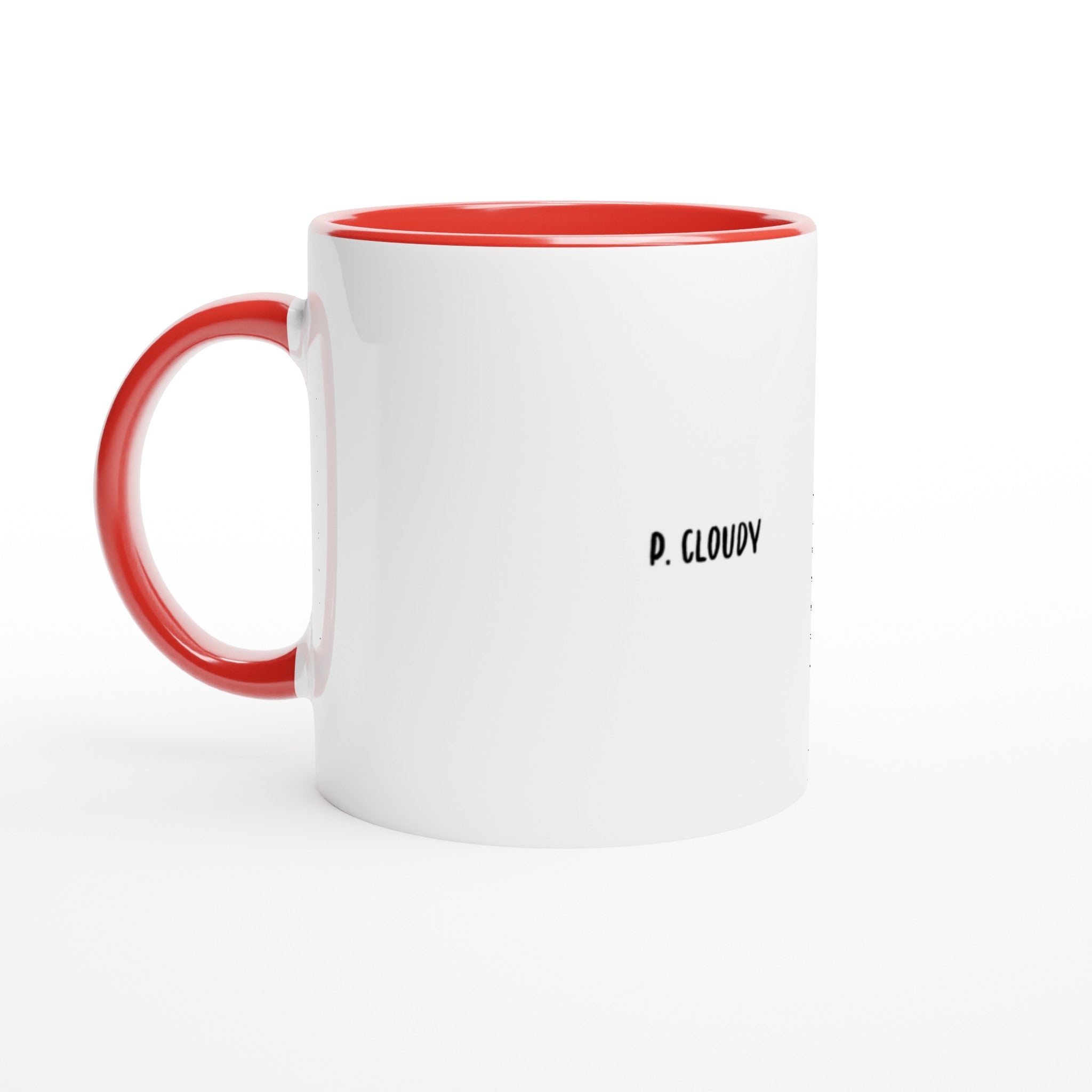 Puff Cloudy - 11oz Ceramic Mug with Color Inside