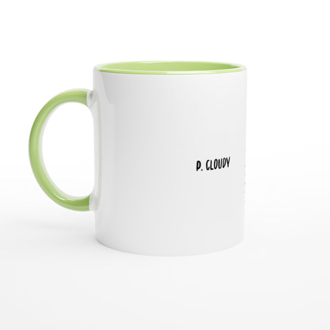 Puff Cloudy - 11oz Ceramic Mug with Color Inside