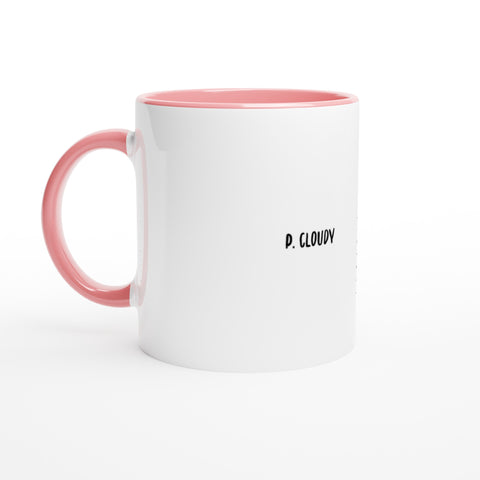 Puff Cloudy - 11oz Ceramic Mug with Color Inside