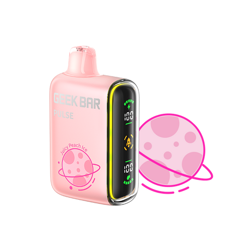 Geek Bar Pulse – Juicy Peach Ice (Box of 5)