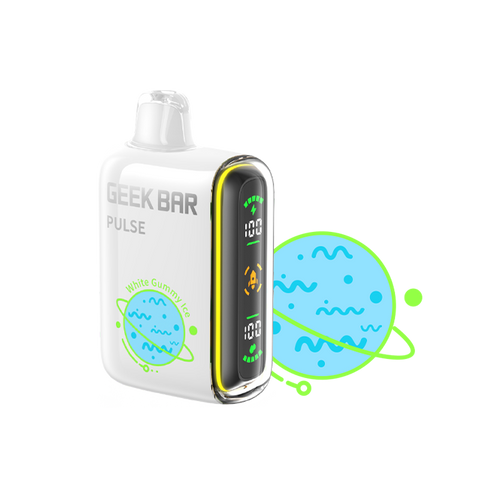 Geek Bar Pulse – White Gummy Ice (Box of 5)